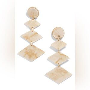 Baublebar Elegant Cream Dangle Earrings